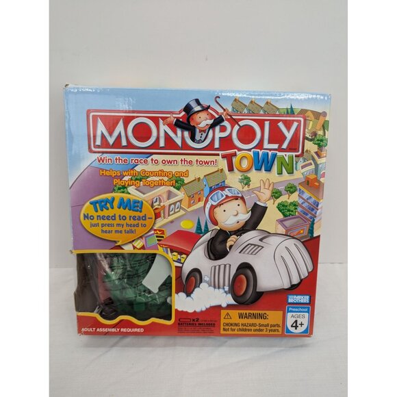 Monopoly Town Children's Monopoly Game Parker Brothers Hasbro 2007 Complete - Picture 1 of 8